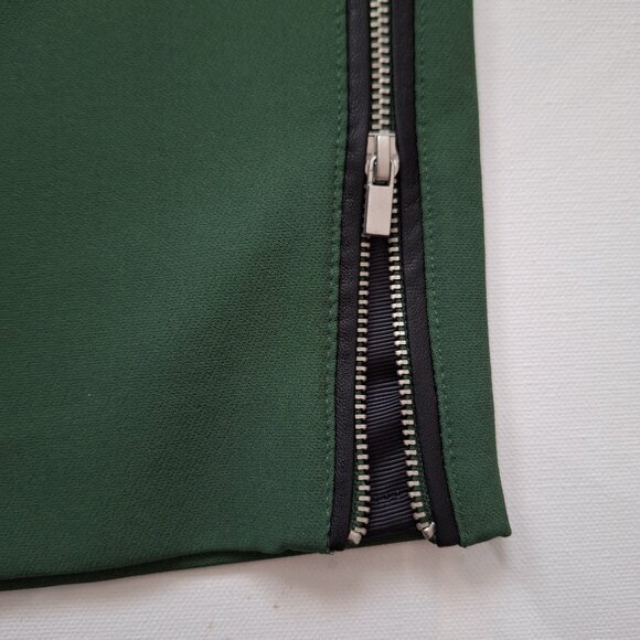 Zara Green Zipper Skirt - Picture 3 of 9